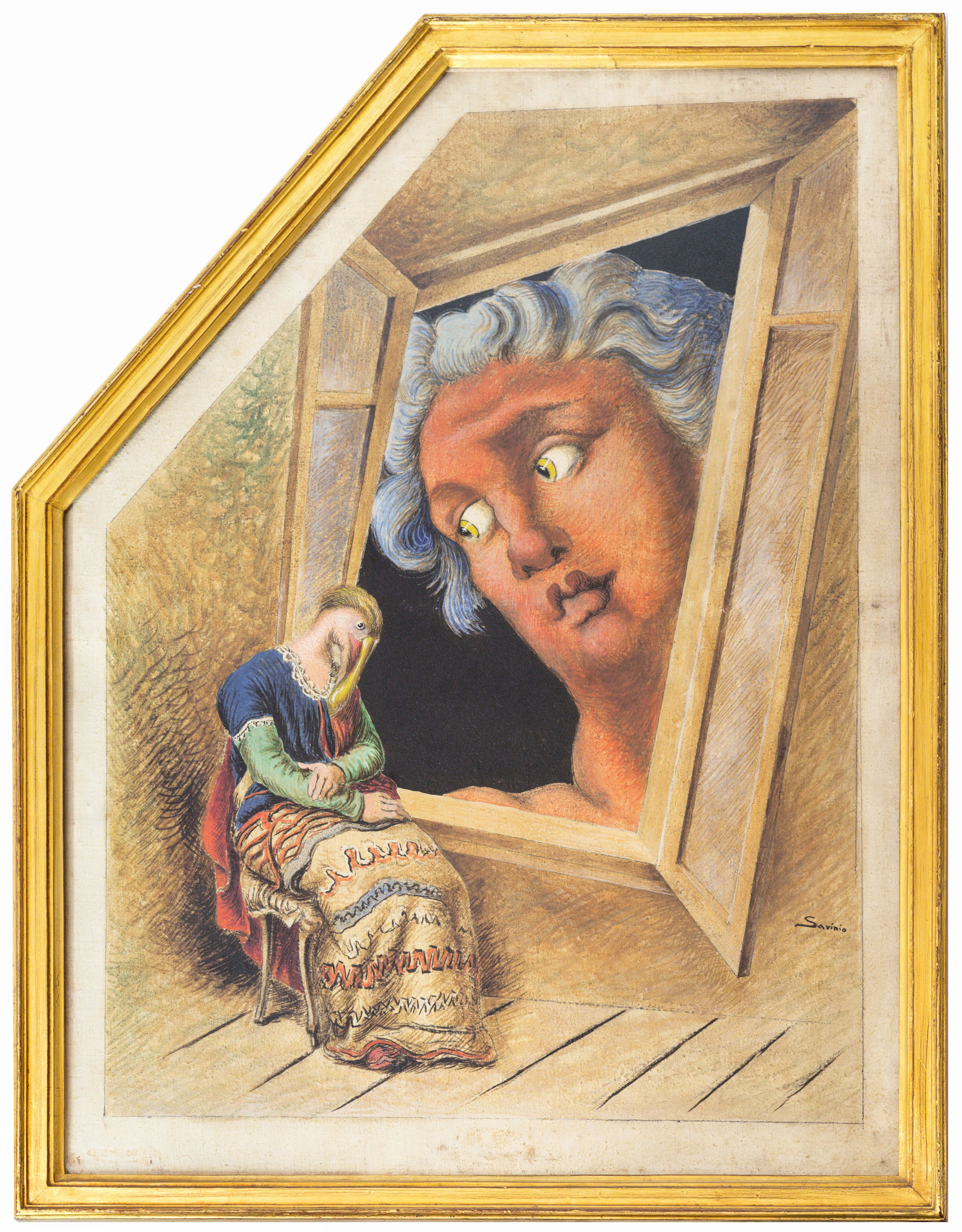 Alberto Savinio, titolo: annunciazione.